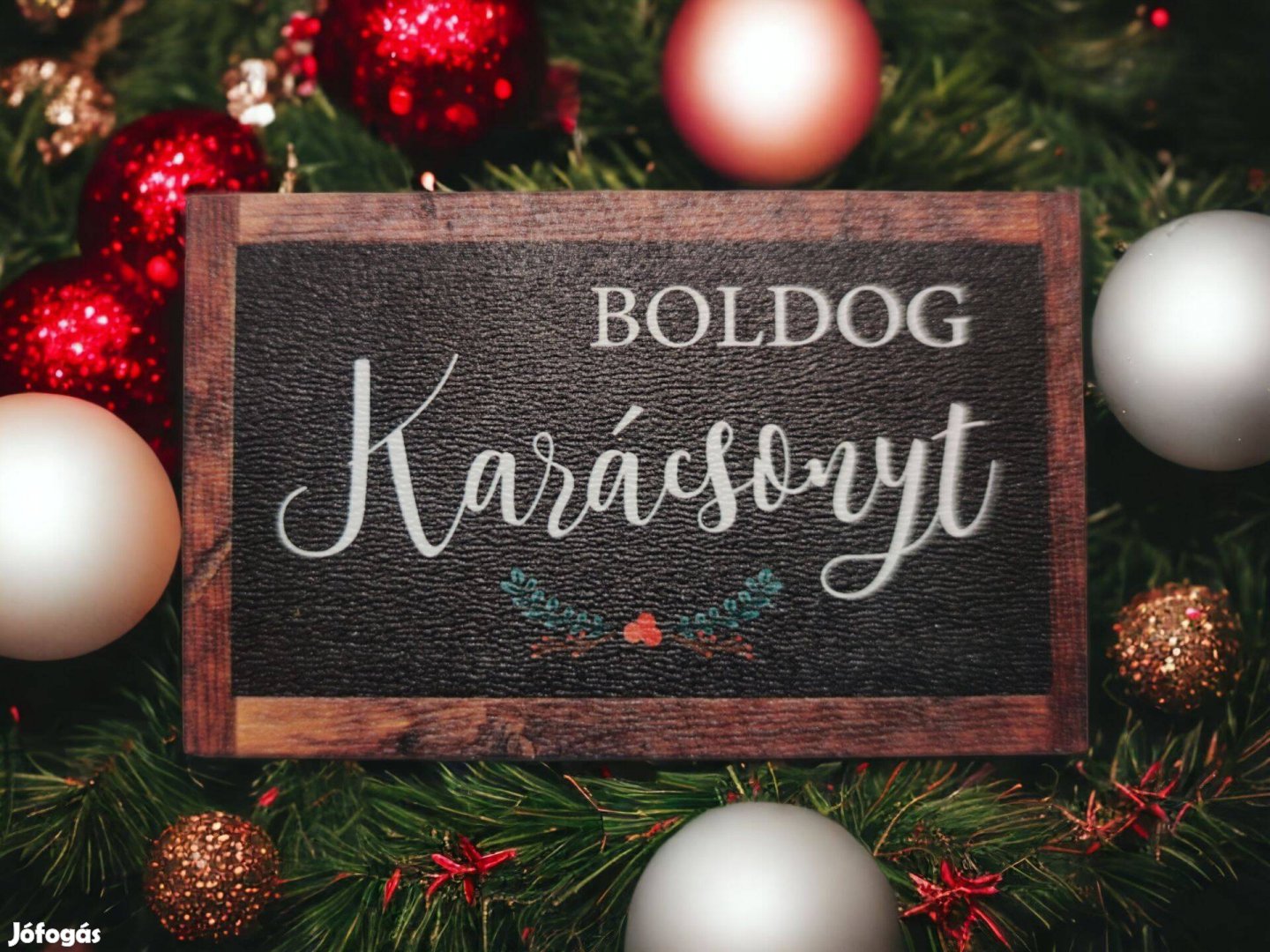 Boldog karácsonyt! Hűtőmágnes