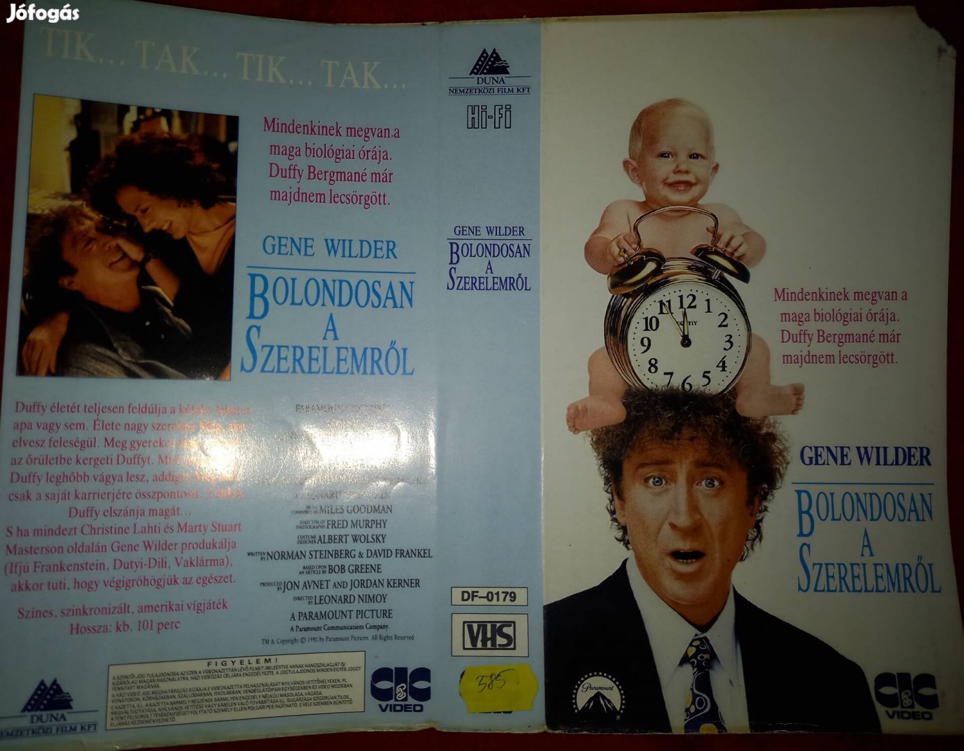 Bolondosan a szerelemről - vígjáték vhs- Gene Wilder