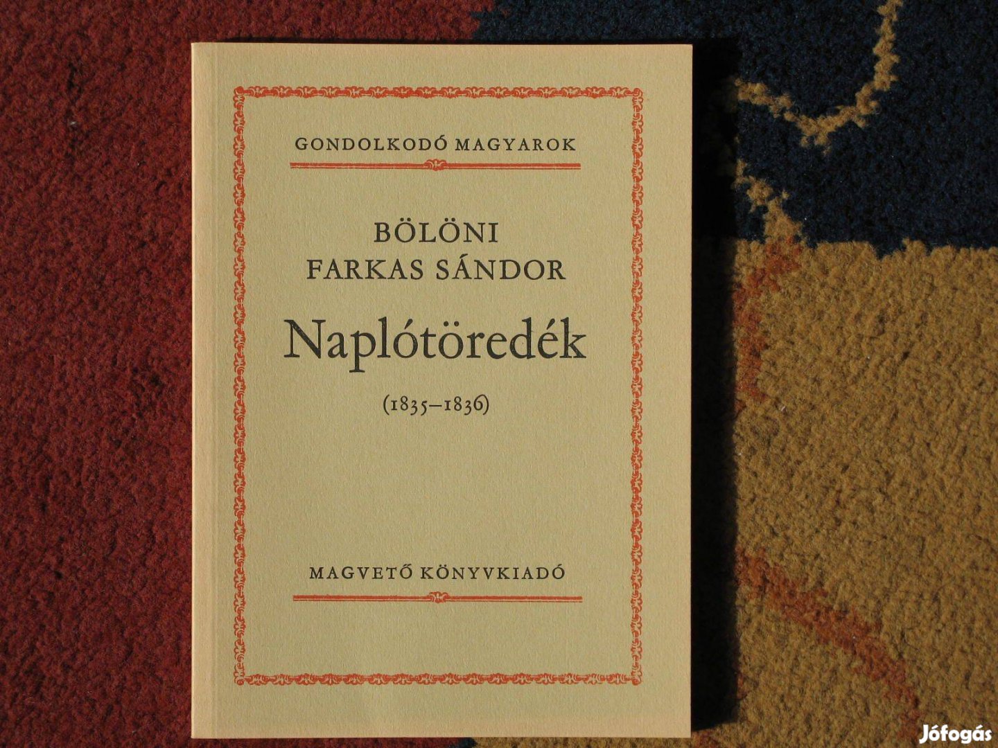 Bölöni Farkas Sándor Naplótöredék 1835-1836