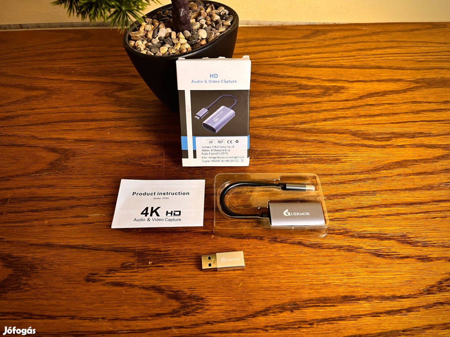 Bolti ár alatt! Guermok Video Capture Card, USB 3.0 HDMI to USB C