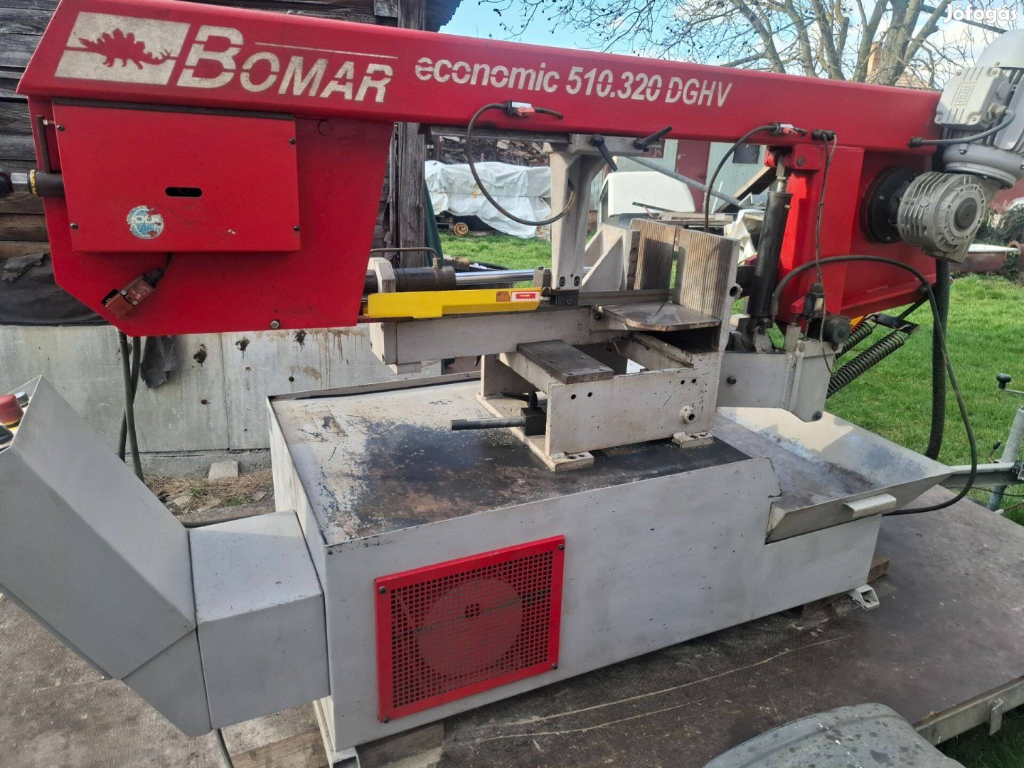 Bomar 510.320dgh fémipari szalagfürész, fürész, fürészgép,