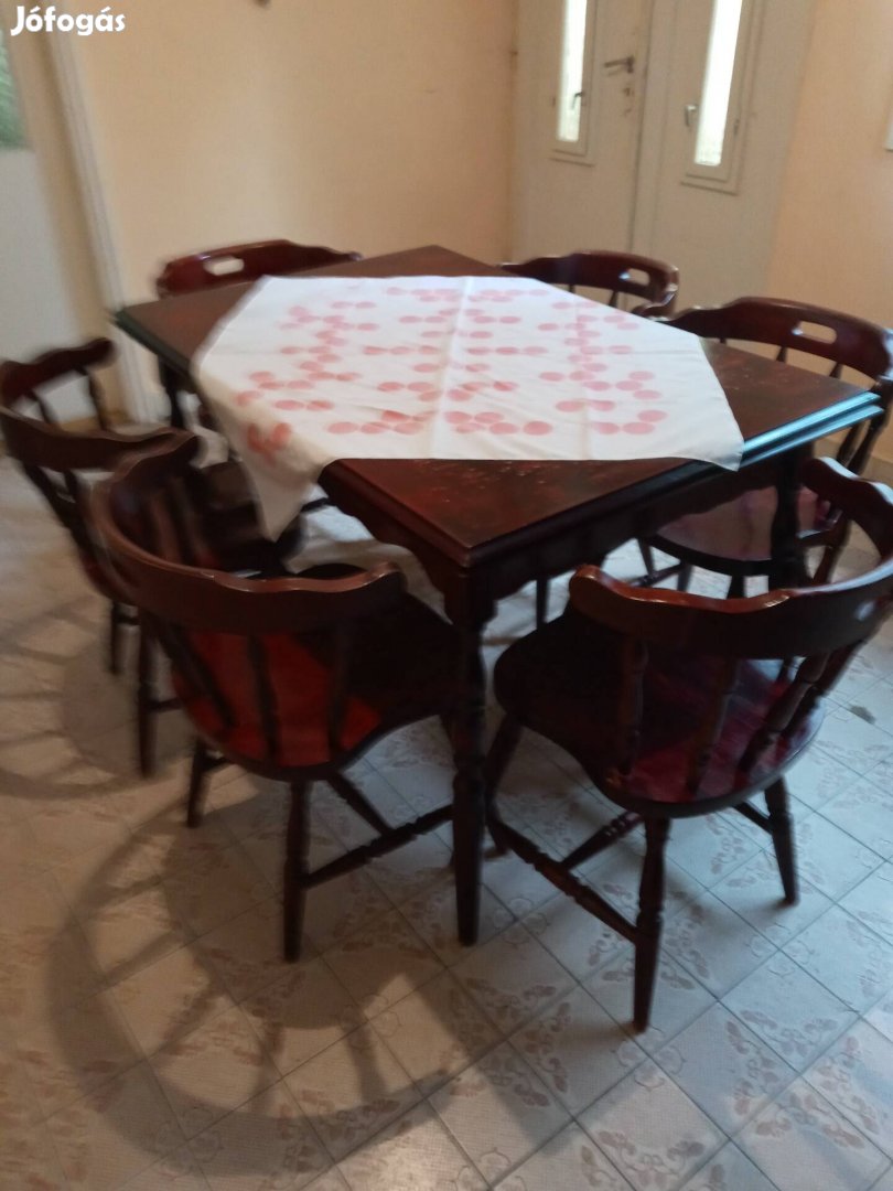 Bonanza asztal+6db szék Eladó