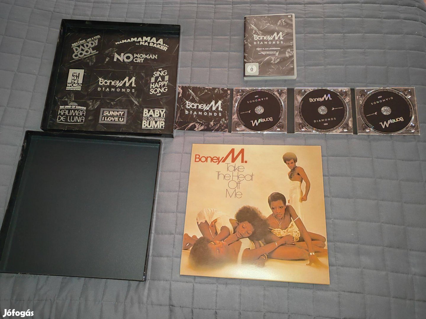 Boney M Diamonds 40.évfordulós kiadás 1LP,3cd,dvd ,matricák