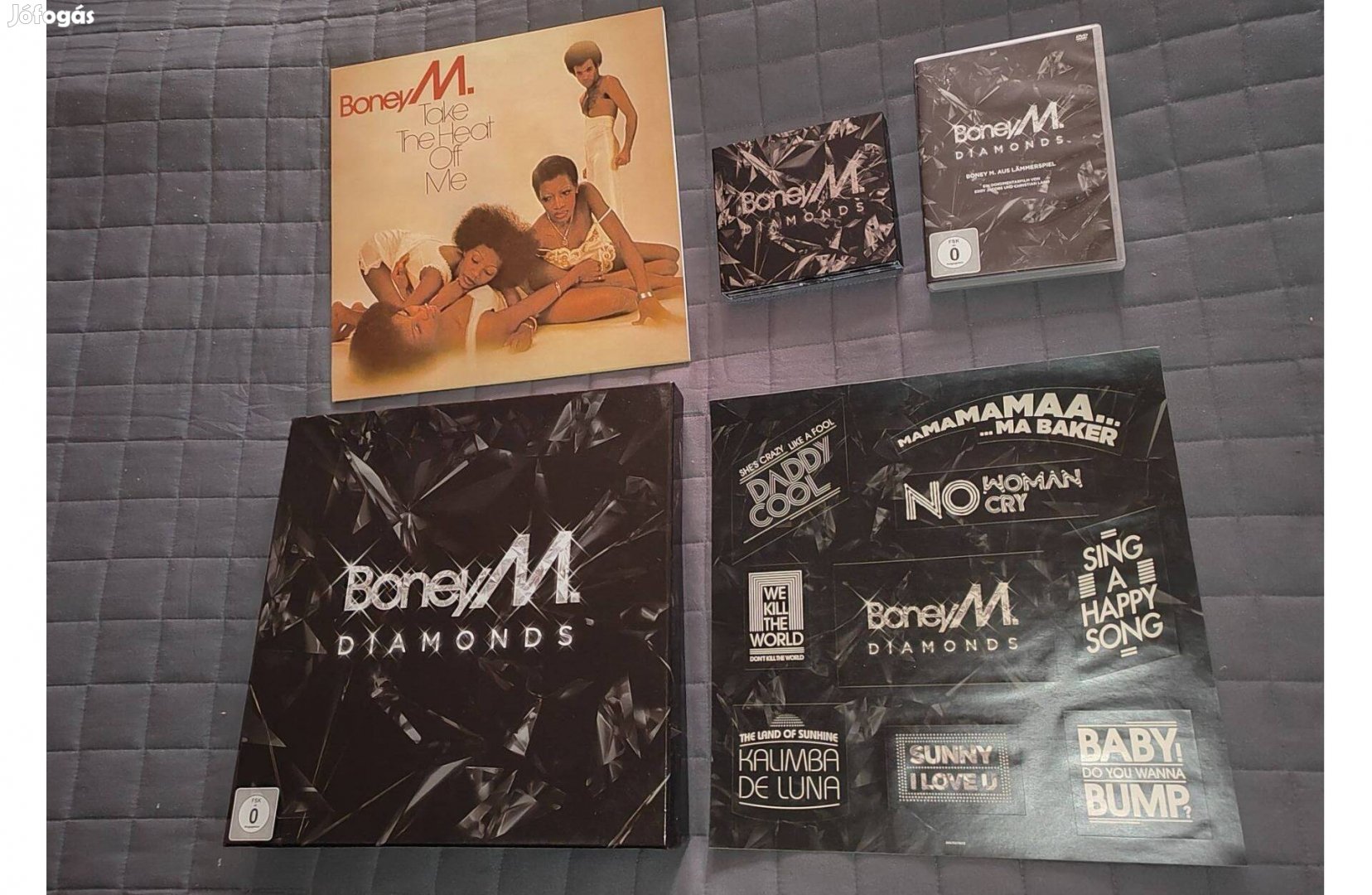 Boney M Diamonds LP, 3cd ,dvd ,matricák