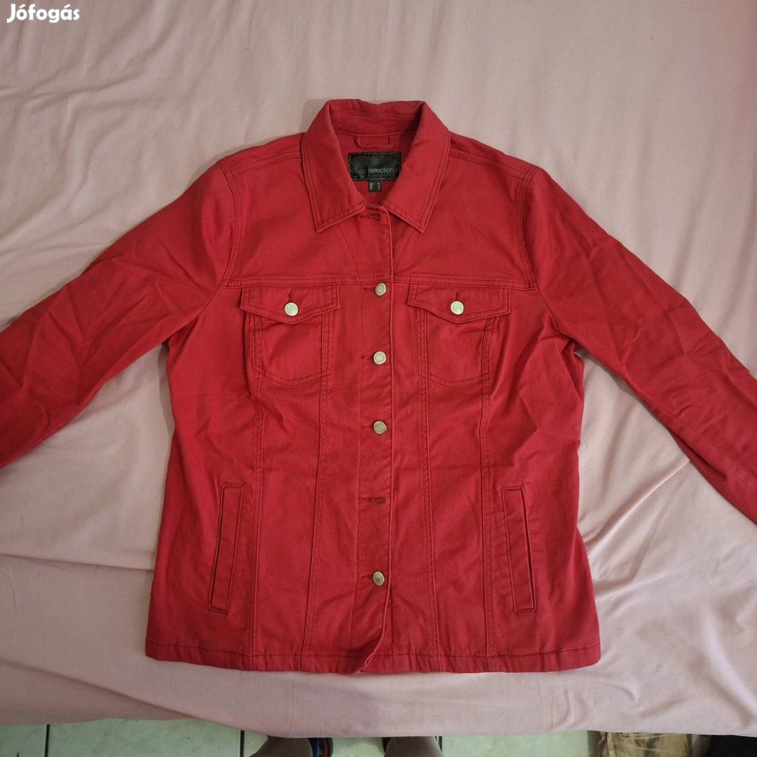 Bonprixes piros női farmer dzseki