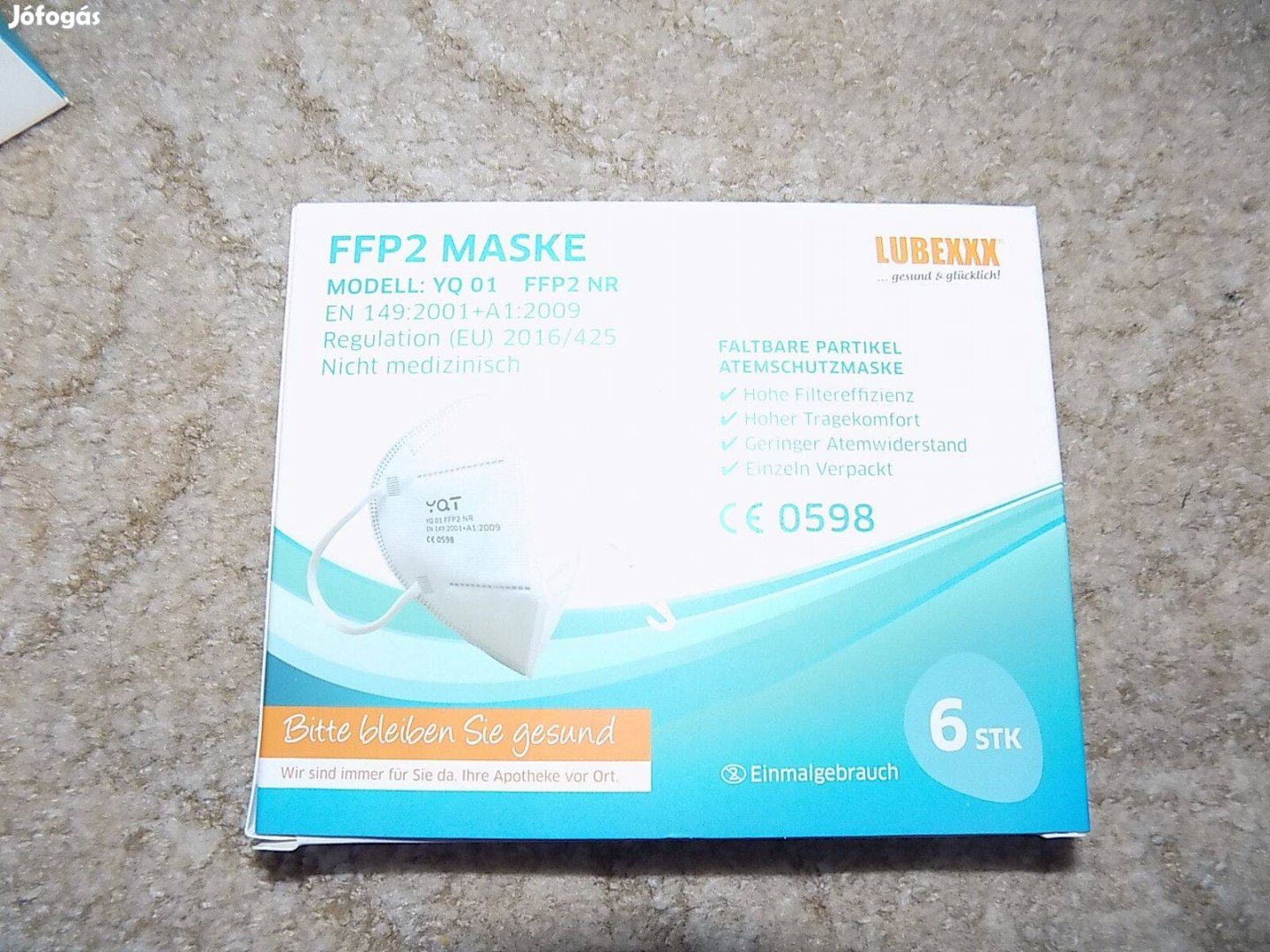 Bontatlan FFP2 arcmaszk csomag, 6 db-os