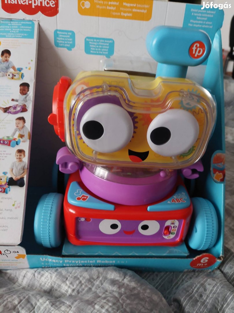 Bontatlan Fisher Price 4 az 1-ben tanuló robotpajti