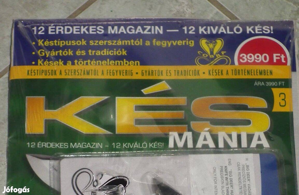 Bontatlan Késmánia 3. "Big Deer" vadászkés bicska