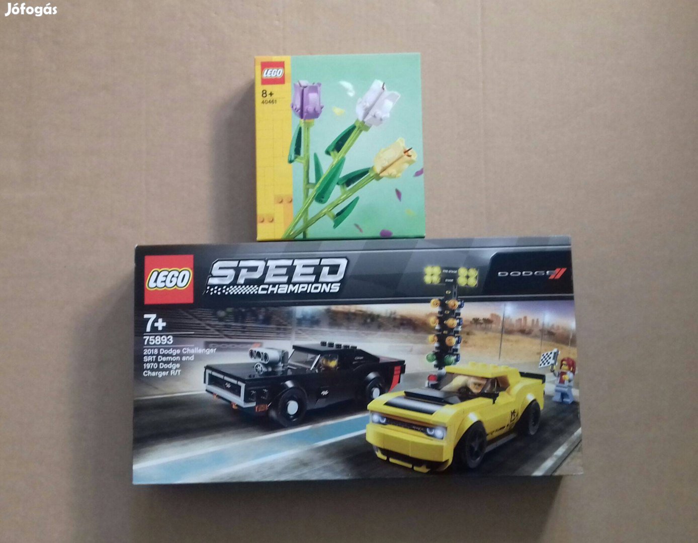 Bontatlan LEGO 40461 Tulipánok + Speed Champions 75893 Dodge Fox.árban