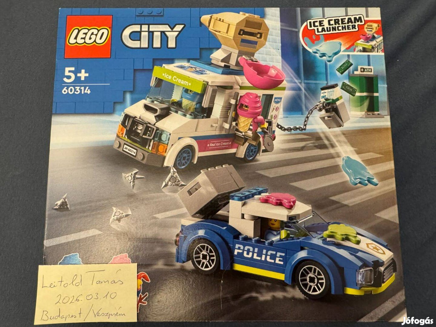 Bontatlan LEGO 60314 City Fagylaltos kocsi rendőrségi