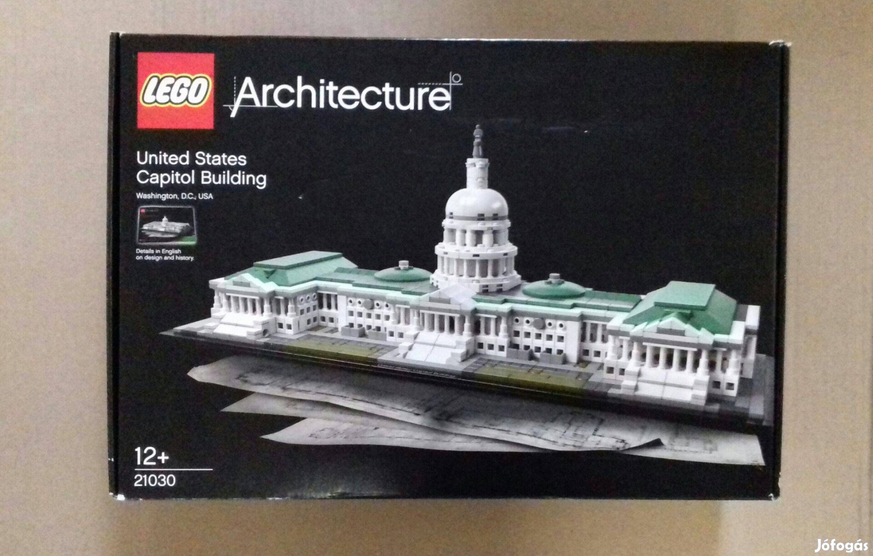 Bontatlan LEGO Architecture 21030 USA Kong. Székháza hibákkal utánvét