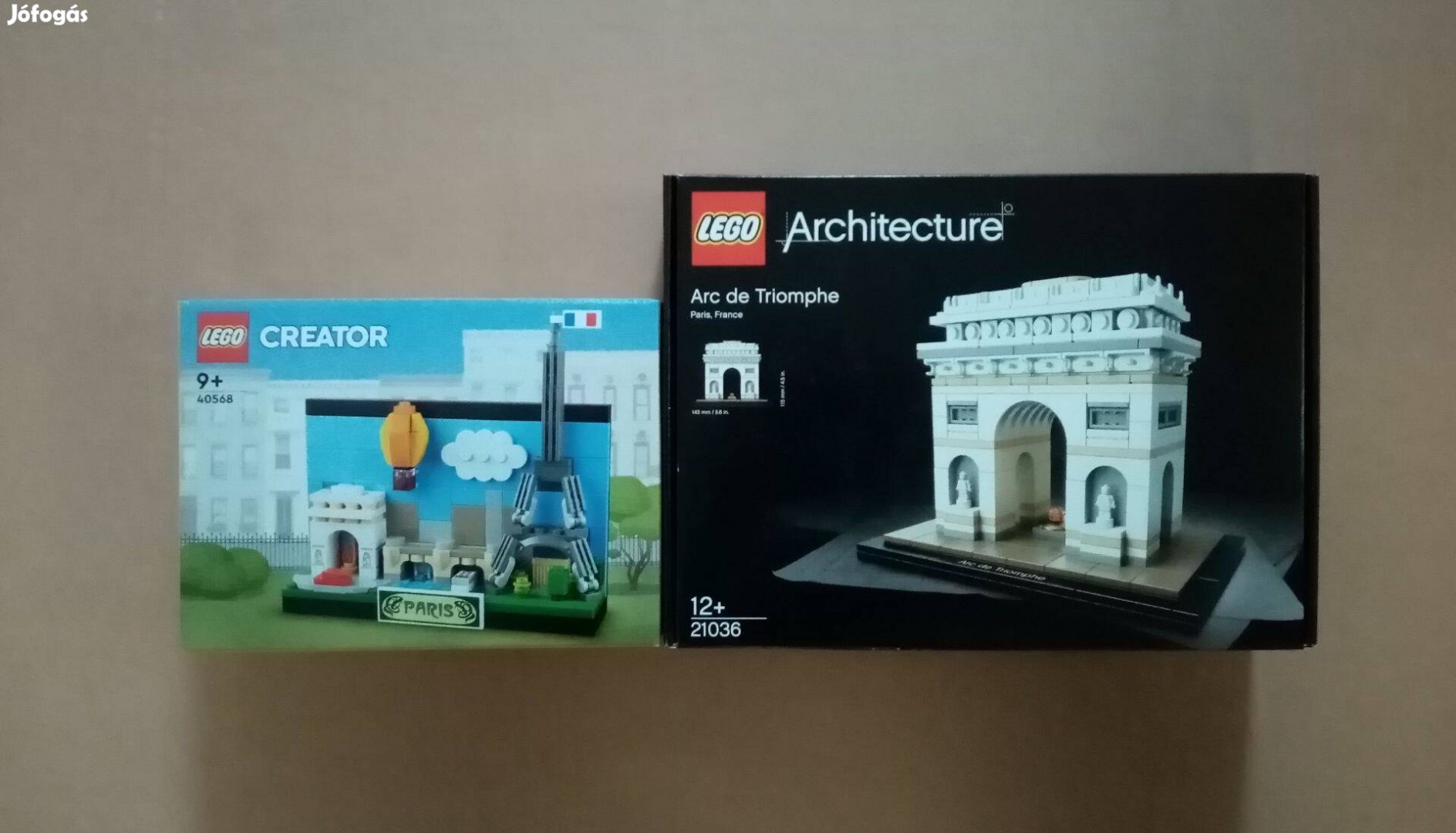 Bontatlan LEGO Architecture 21036 Diadalív 40568 Párizsi képeslap Foxá