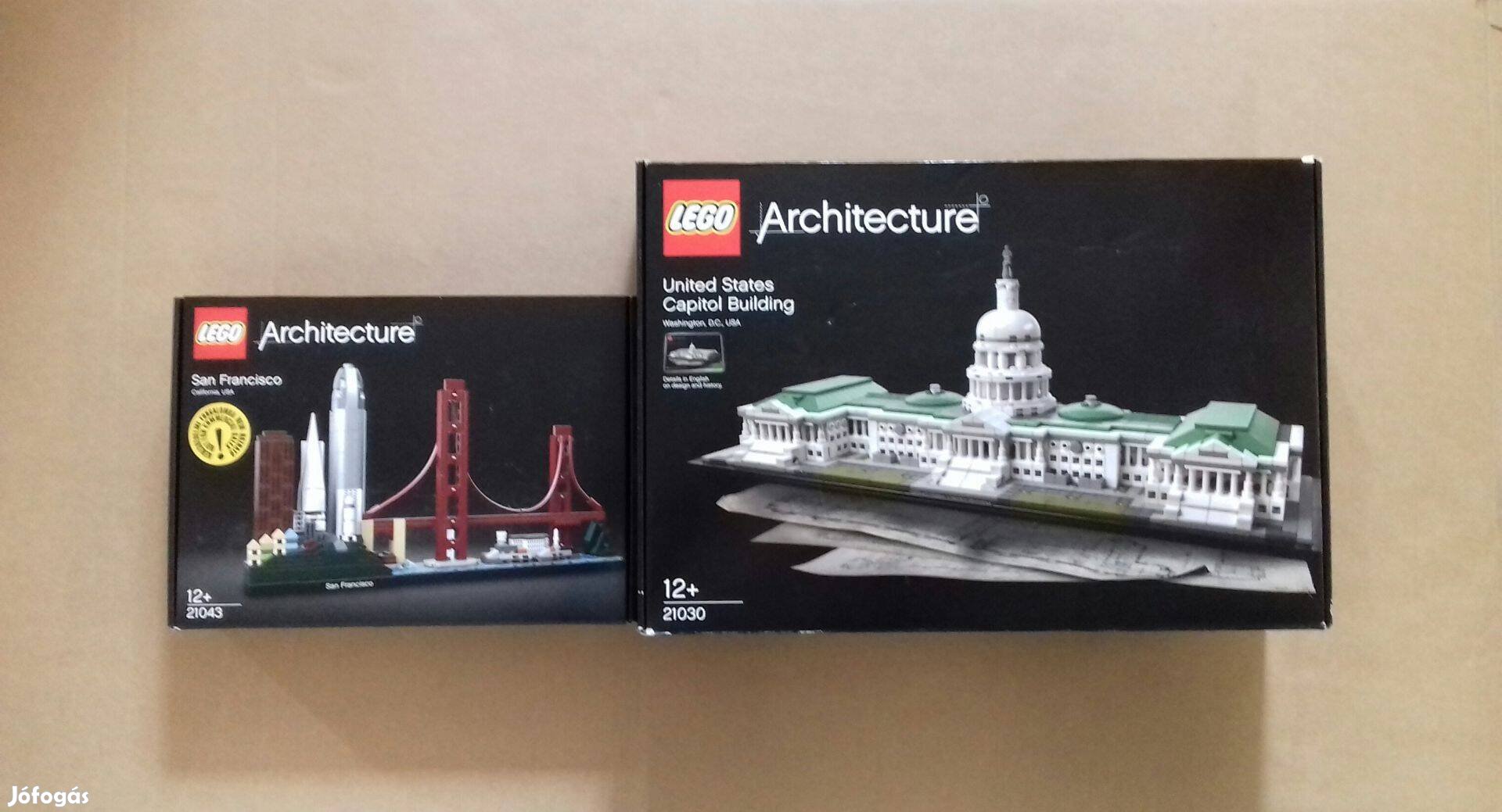 Bontatlan LEGO Architecture 21043 San Fr + 21030 USA sérülés Fox.árban