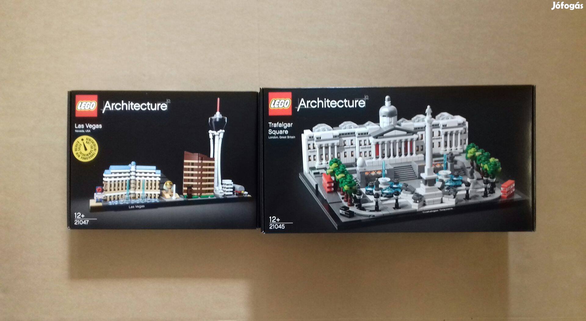 Bontatlan LEGO Architecture 21047 Las Vegas kis hibával + 21045 Fox.ár