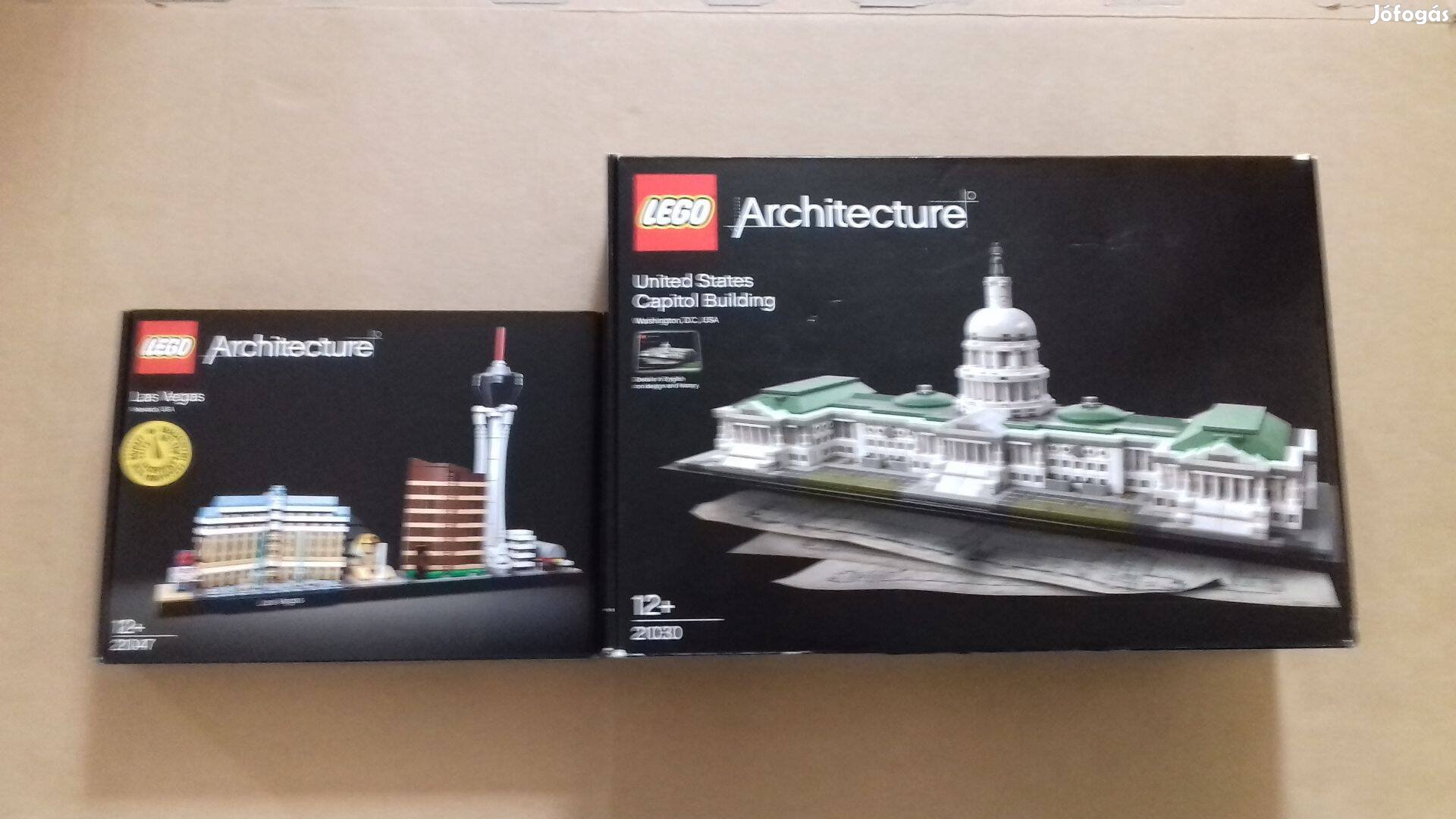 Bontatlan LEGO Architecture 21047 Vegas + 21030 sérüléssel. Fox. árban