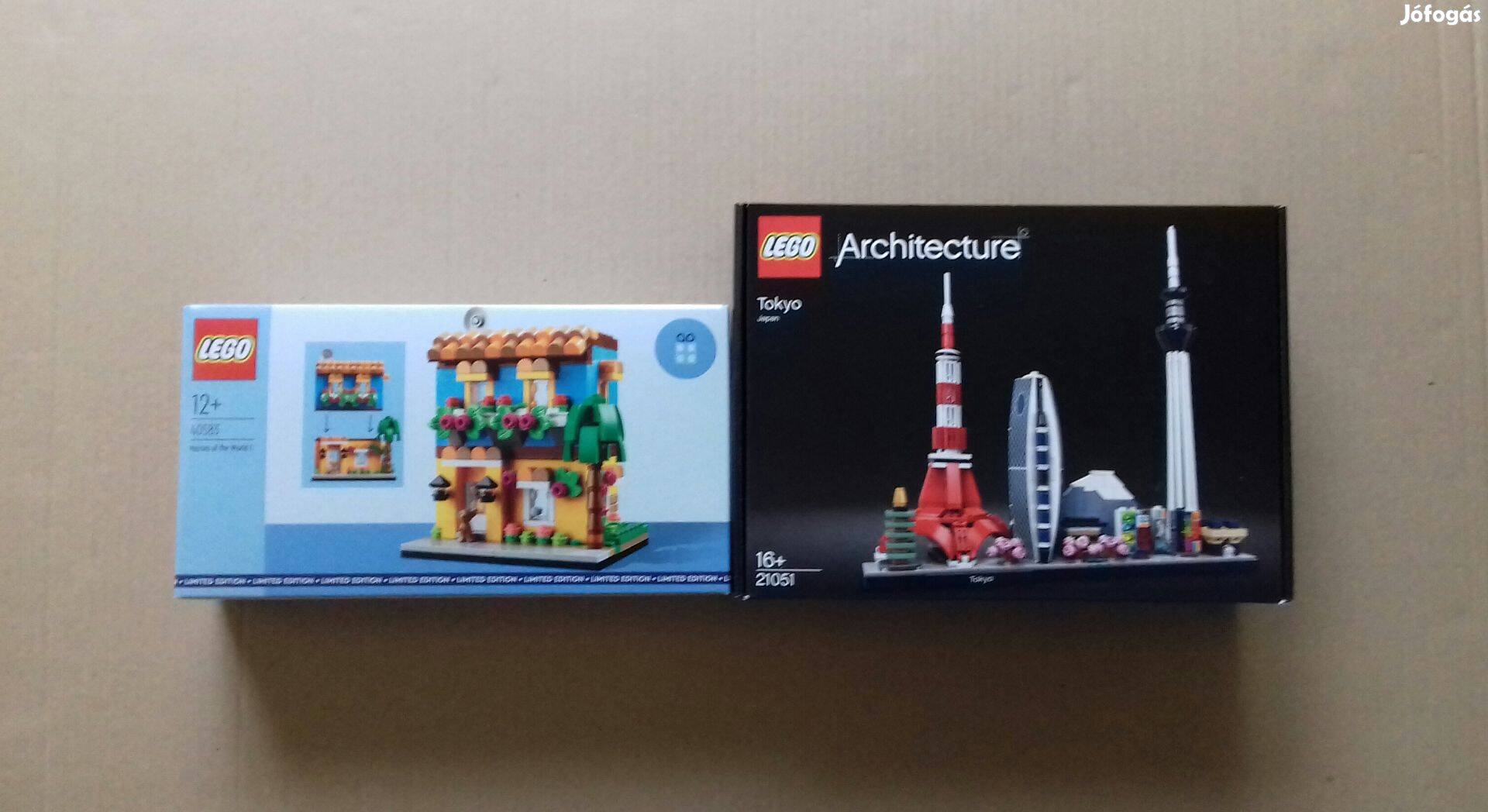 Bontatlan LEGO Architecture 21051 Tokyo + 40583 Házak a nagyvilág Foxá