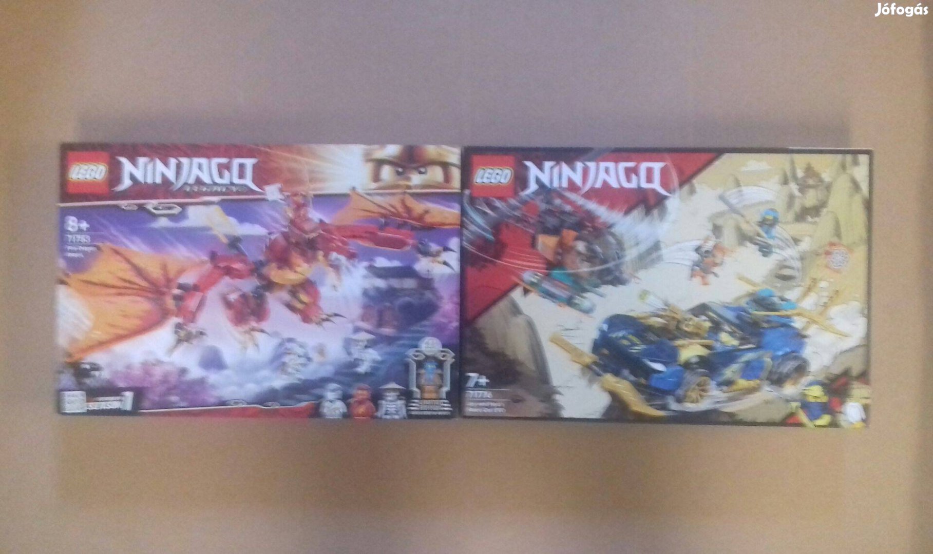 Bontatlan LEGO Ninjago 71753 Tűzsárkány + 71776 Versenyautó Fox.azárba