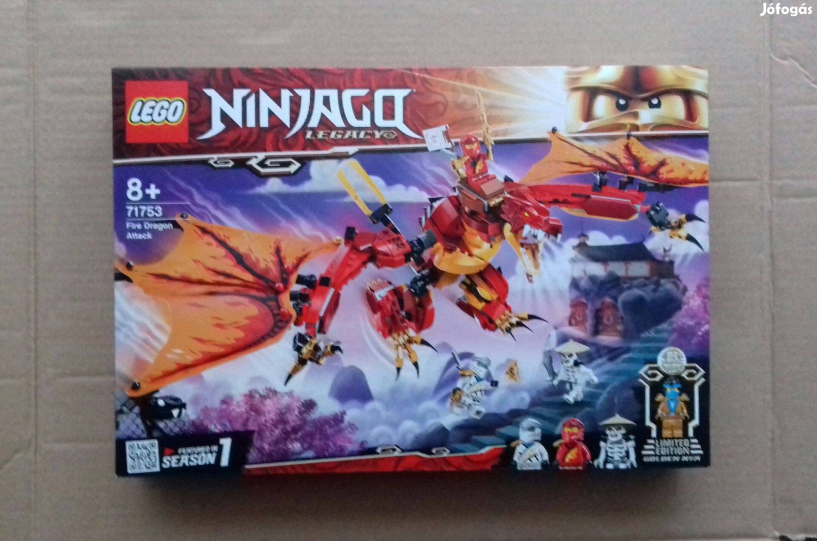 Bontatlan LEGO Ninjago 71753 Tűzsárkány támadás. Utánvét GLS Posta Fox