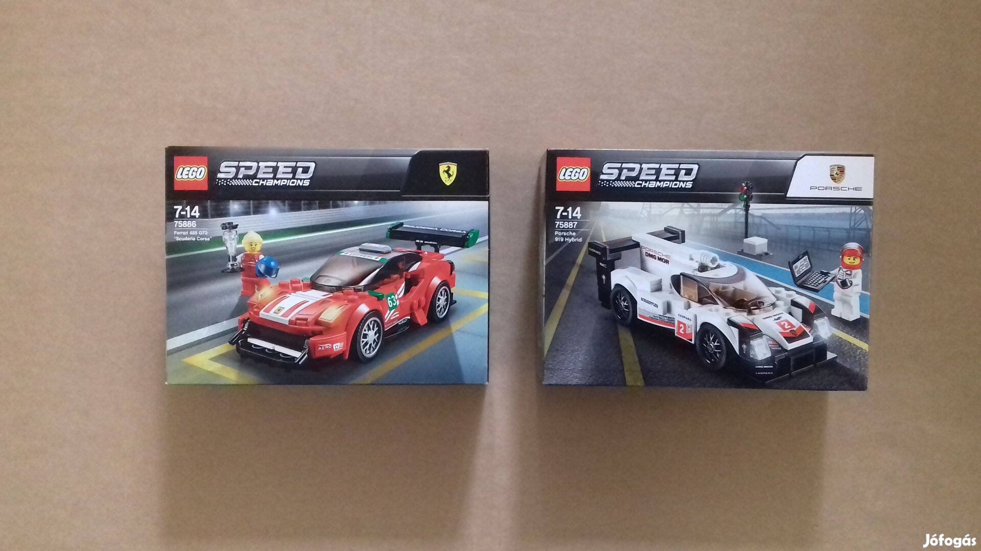 Bontatlan LEGO Speed Champions 75886 Ferrari + 75887 Porsche Fox.árban