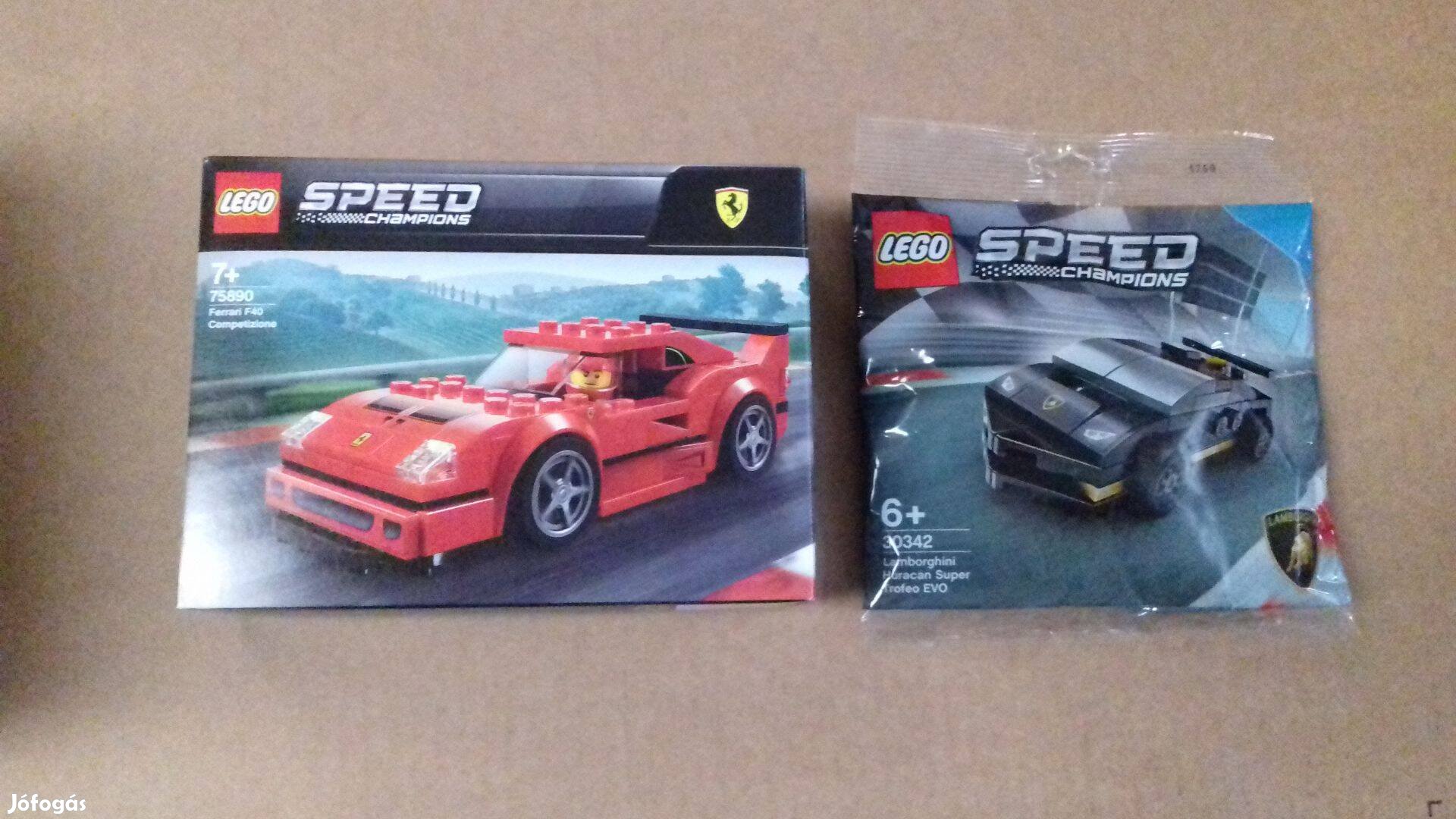 Bontatlan LEGO Speed Champions 75890 F40 + 30342 Lamborghini Fox.árban