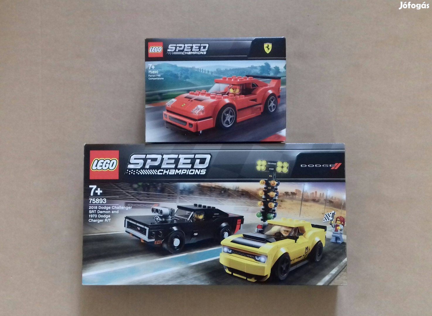 Bontatlan LEGO Speed Champions 75890 Ferrari F40 + 75893 Dodge Foxárba