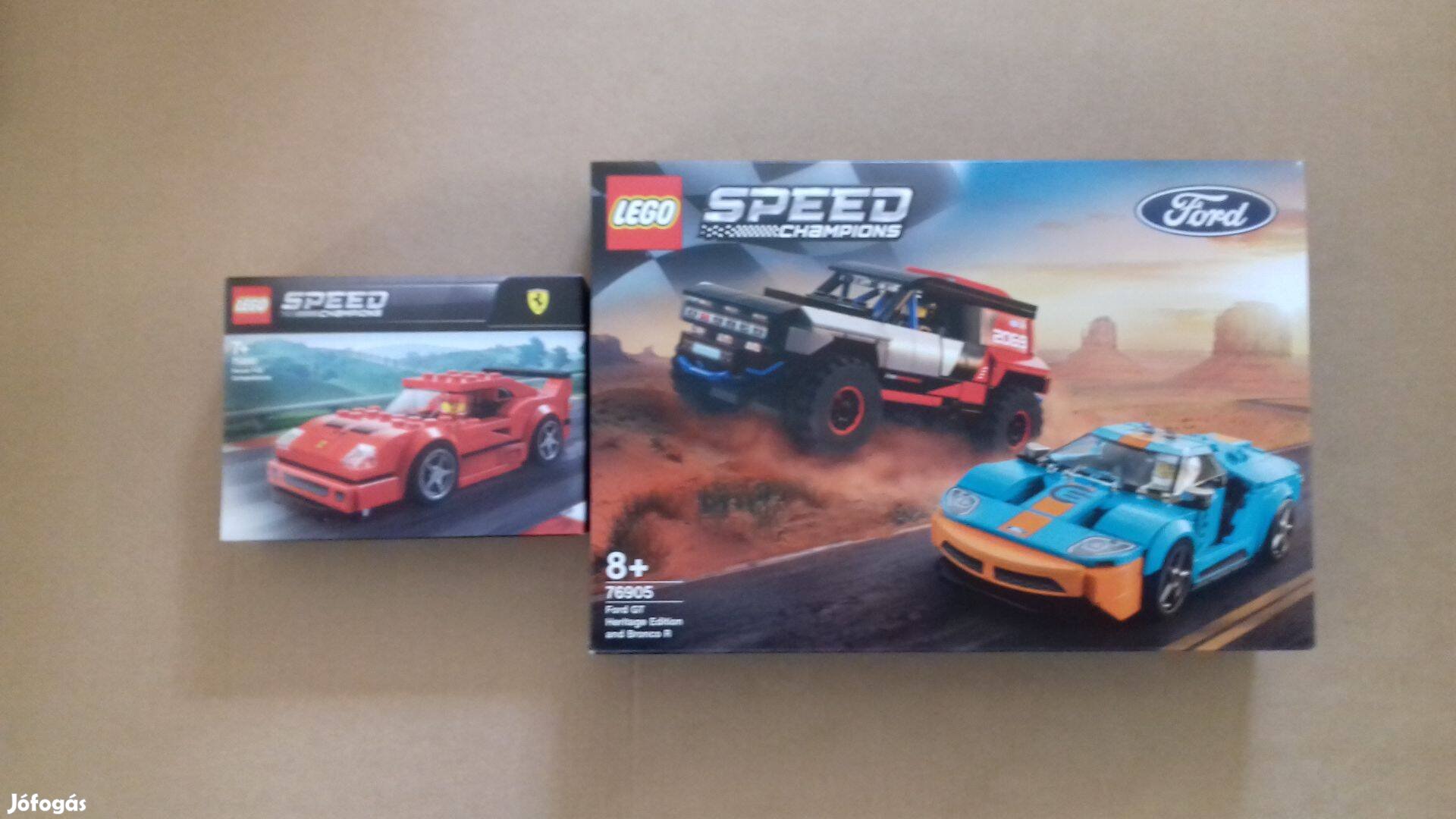 Bontatlan LEGO Speed Champions 75890 Ferrari F40 + 76905 Ford Fox.árba
