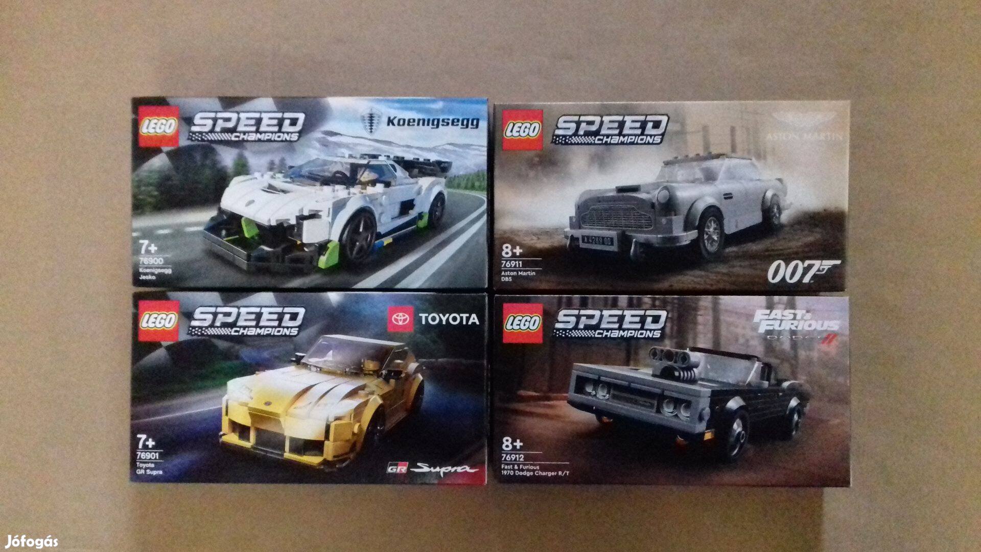 Bontatlan LEGO Speed Champions 76900 + 76901 + 76911 + 76912 utánvét