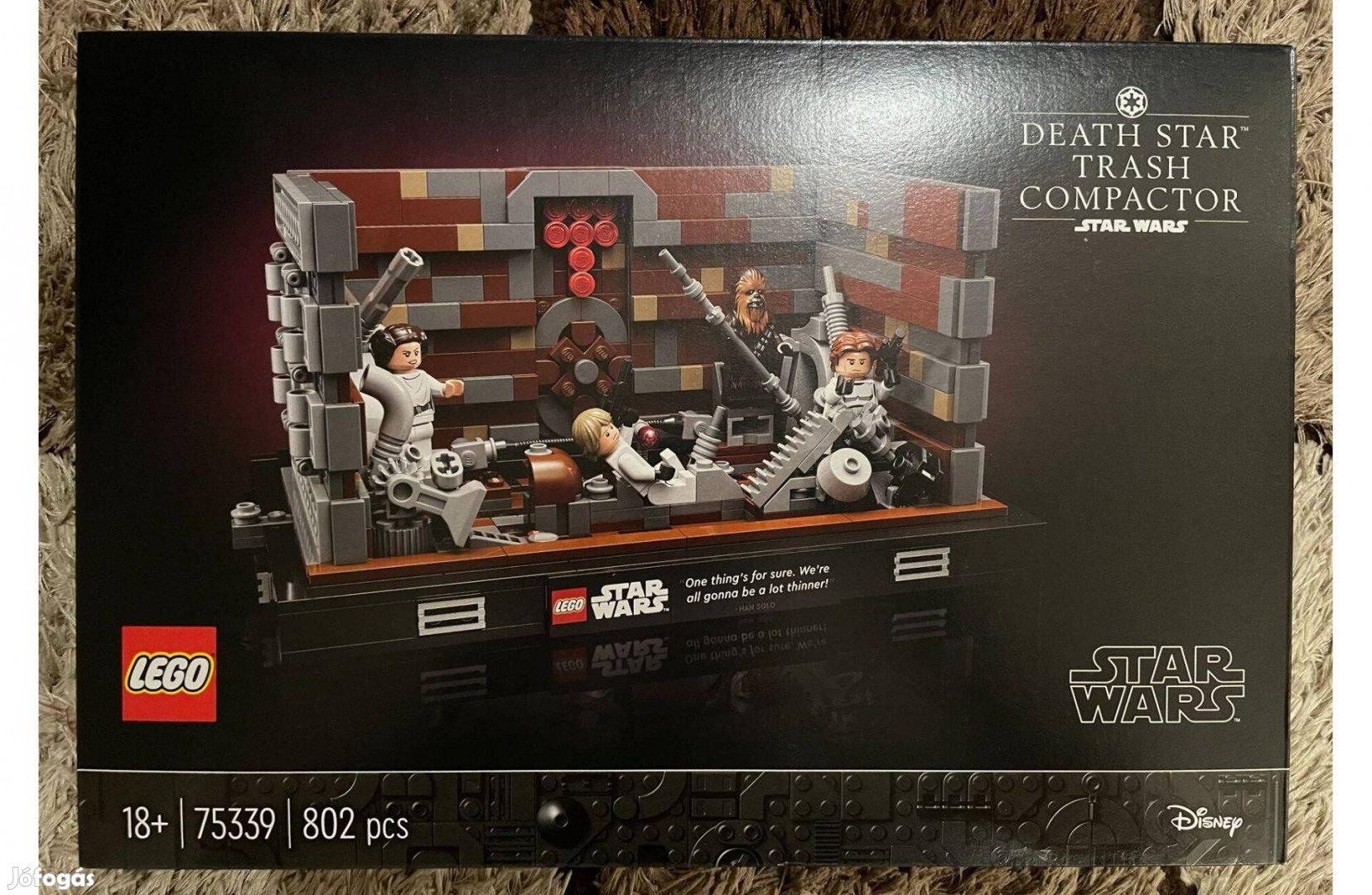 Bontatlan LEGO Star Wars 75339 Halálcsillag szemétzúzó dioráma