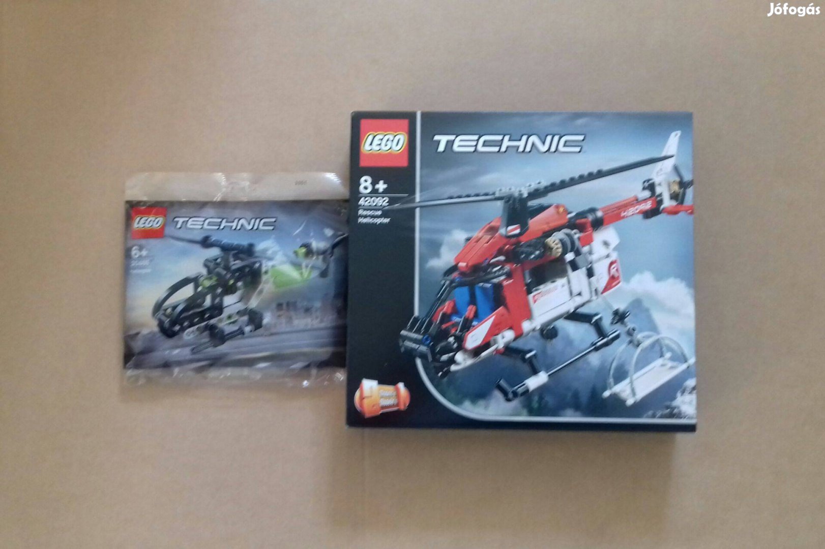Bontatlan LEGO Technic 42092 Mentőhelikopter + 30465 Helikopter Fox.ár