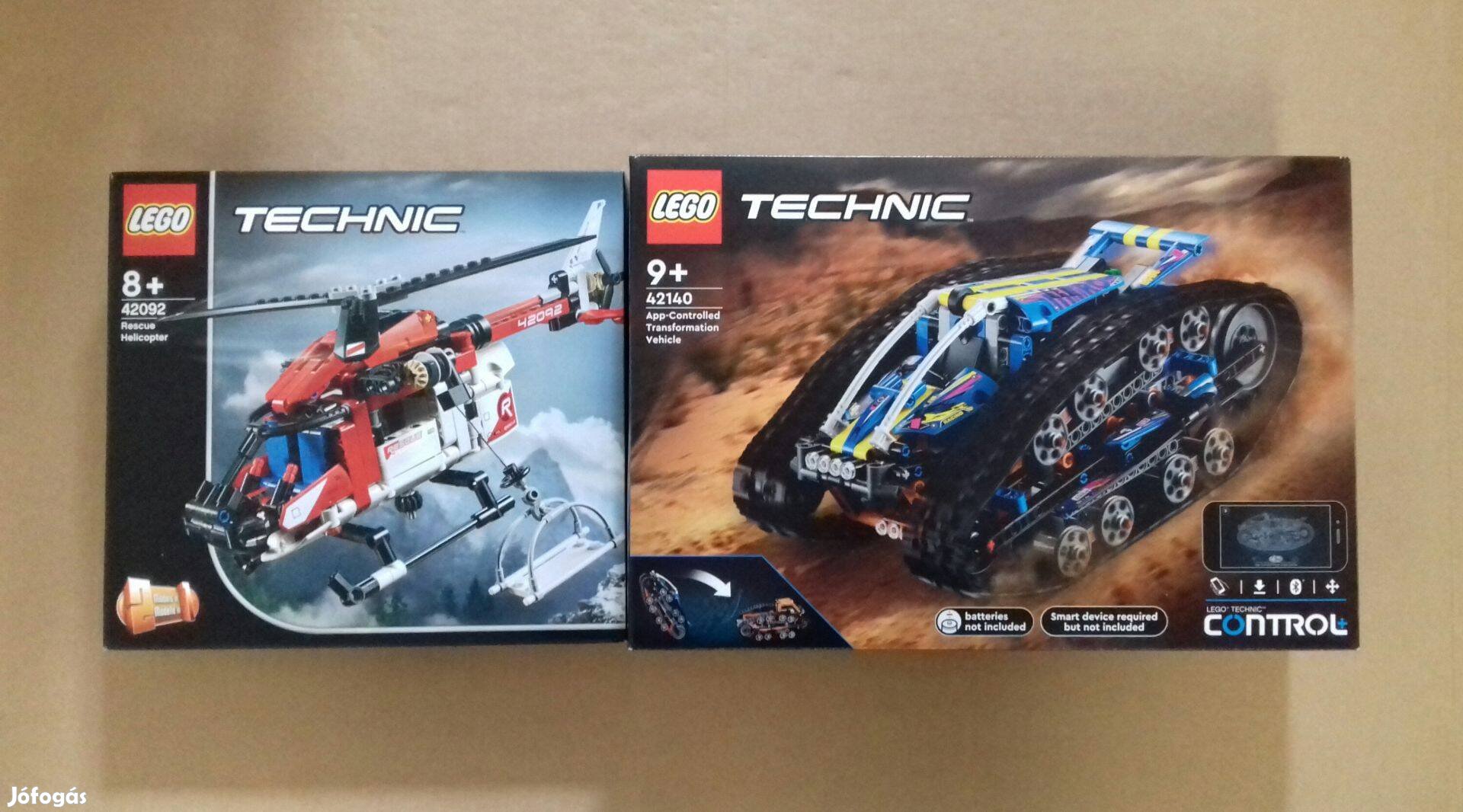Bontatlan LEGO Technic 42092 Mentőhelikopter + 42140 Átalakító Fox.árb