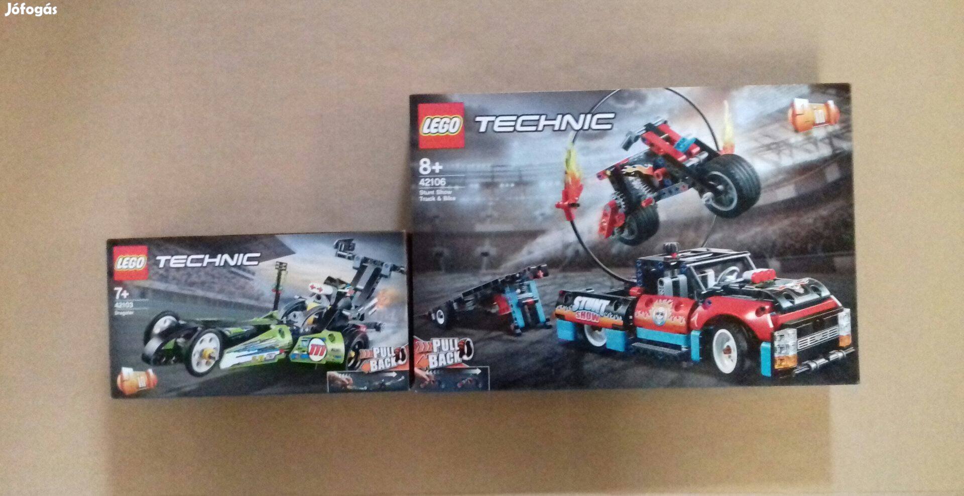 Bontatlan LEGO Technic 42103 Dragster + 42106 Kaszkadőr motor Fox.árba