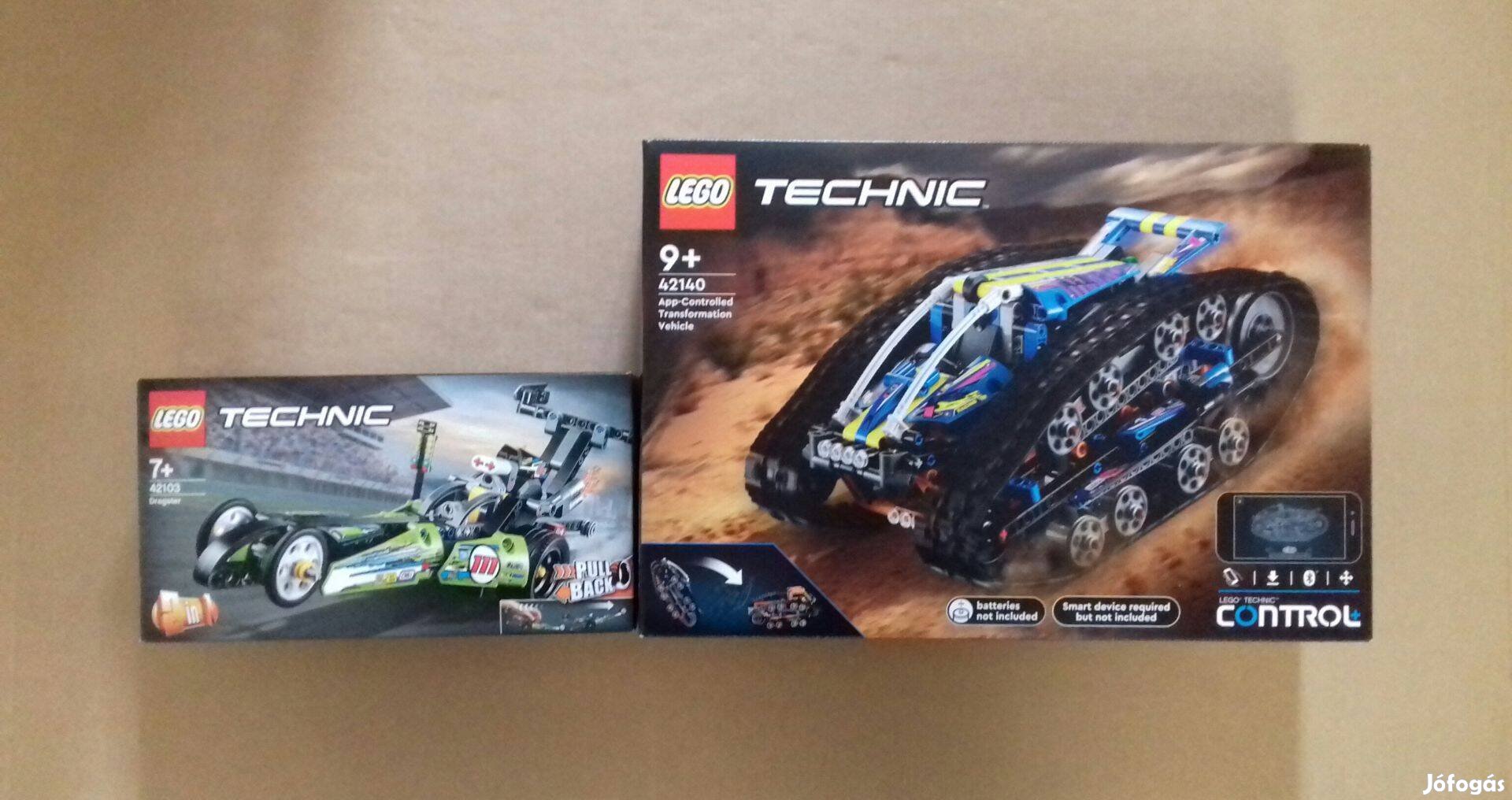 Bontatlan LEGO Technic 42103 Dragster + 42140 Átalakító jármű Fox.árba