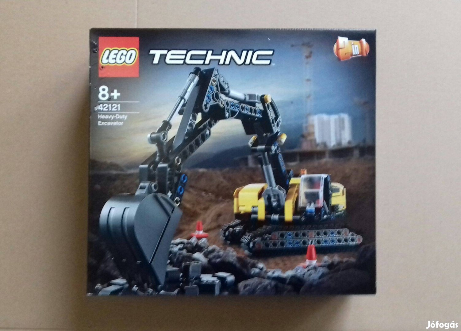 Bontatlan LEGO Technic 42121 Exkavátor -sérült sarokkal. Utánvét GLS F