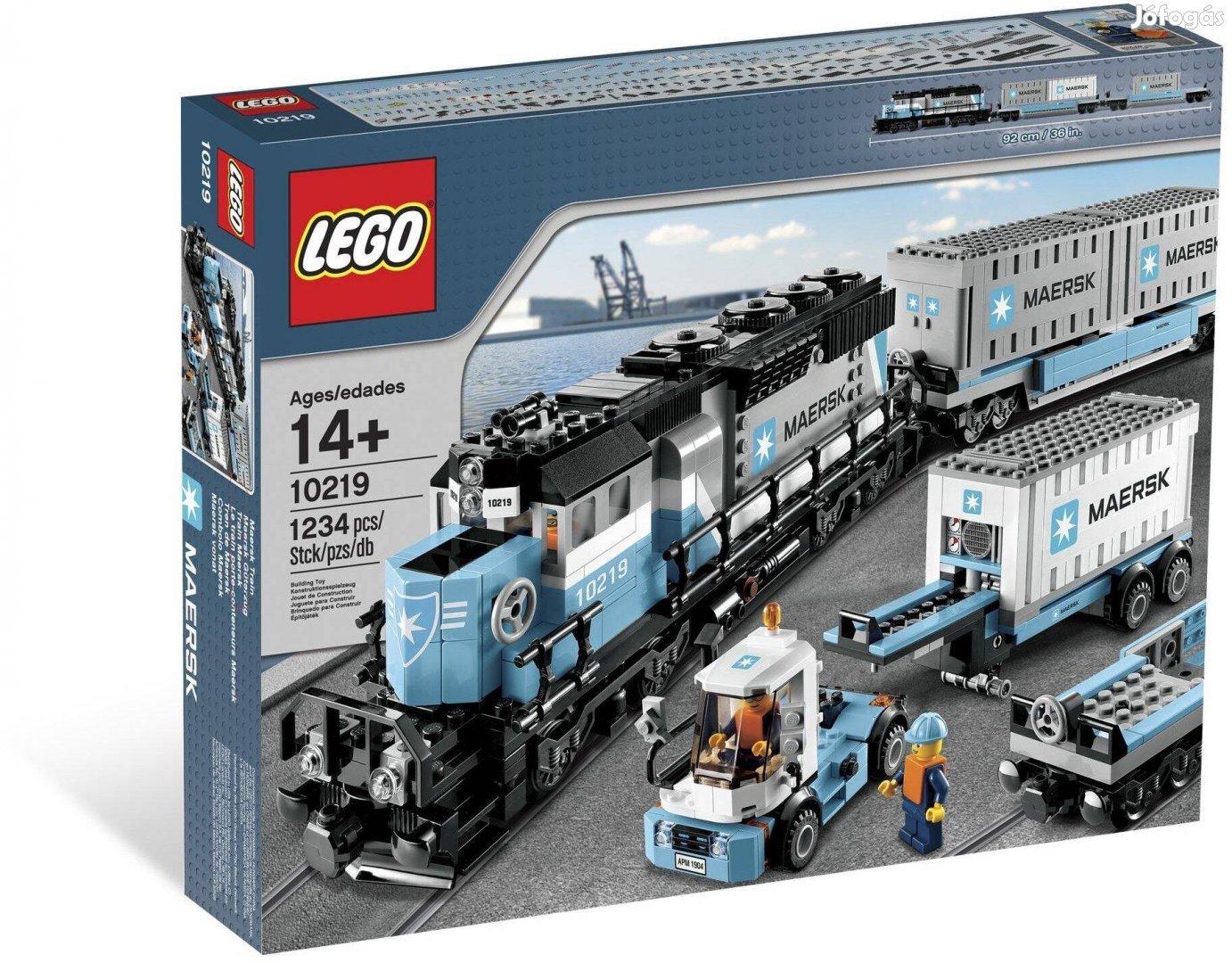 Bontatlan Lego 10219 Maersk vonat szett Lego Maersk tehervonat szett