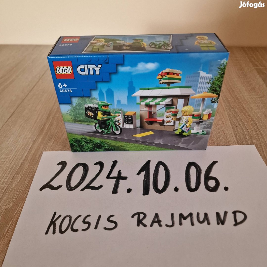 Bontatlan Lego City Szendvicsbolt 40578 limitált 