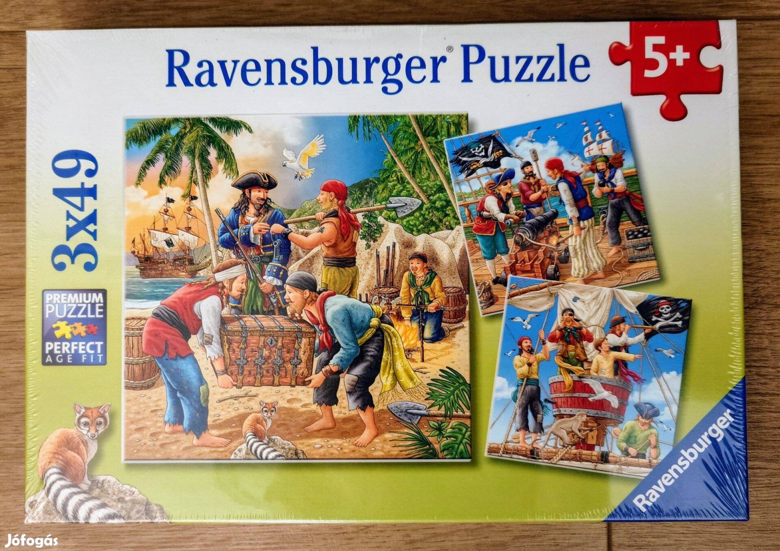 Bontatlan Ravensburger gyermek puzzle 3x49 Kalózok