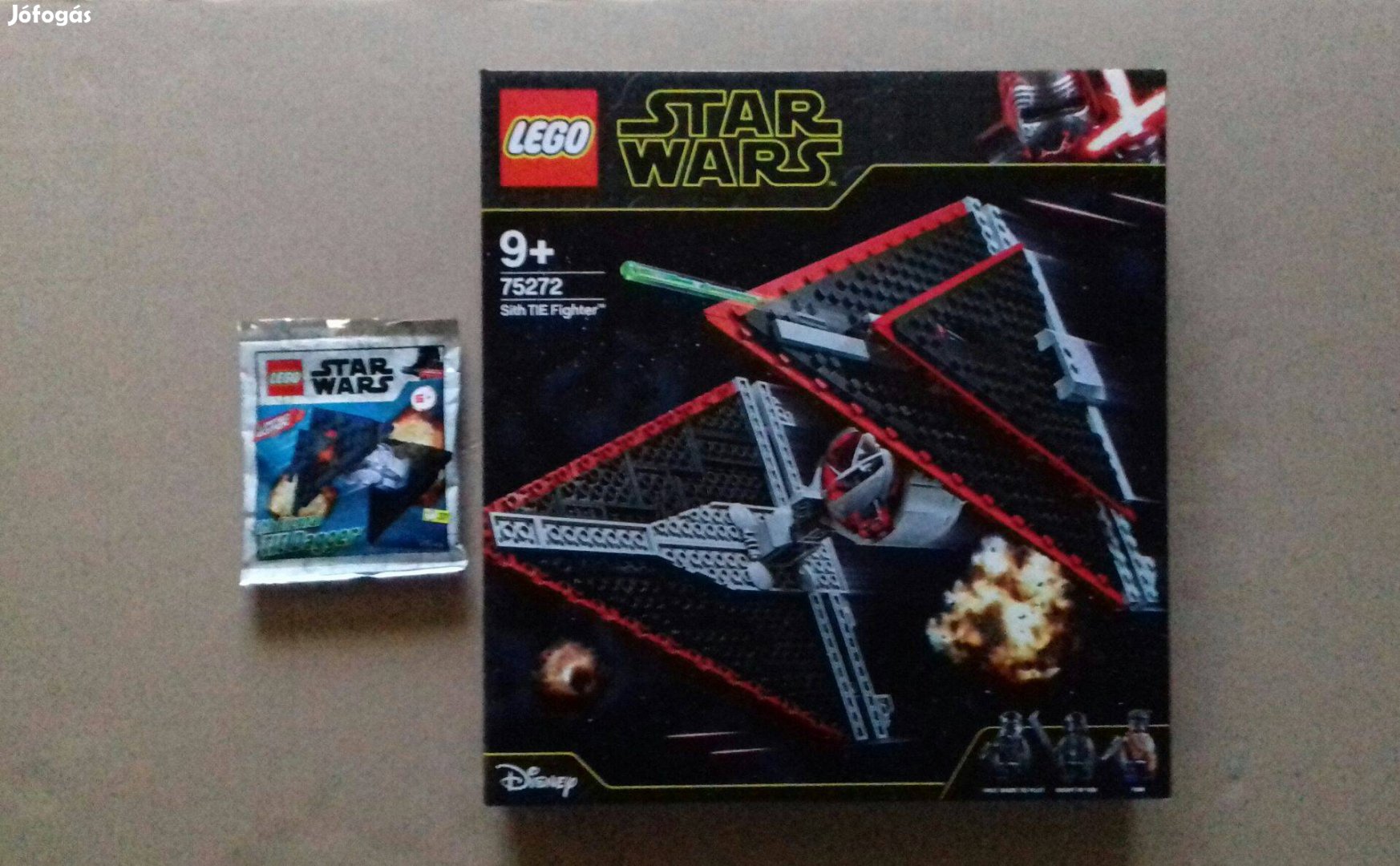Bontatlan Star Wars LEGO 75272 Sith TIE vadász + TIE zacskós Fox.azárb