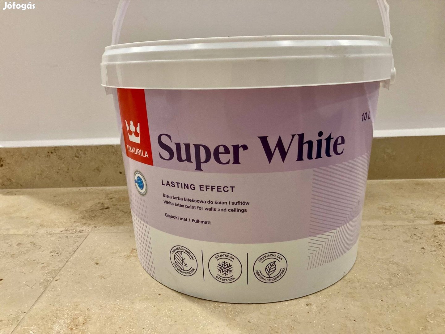 Bontatlan Tikkurila Super White mosható, beltéri diszperziós falfesték