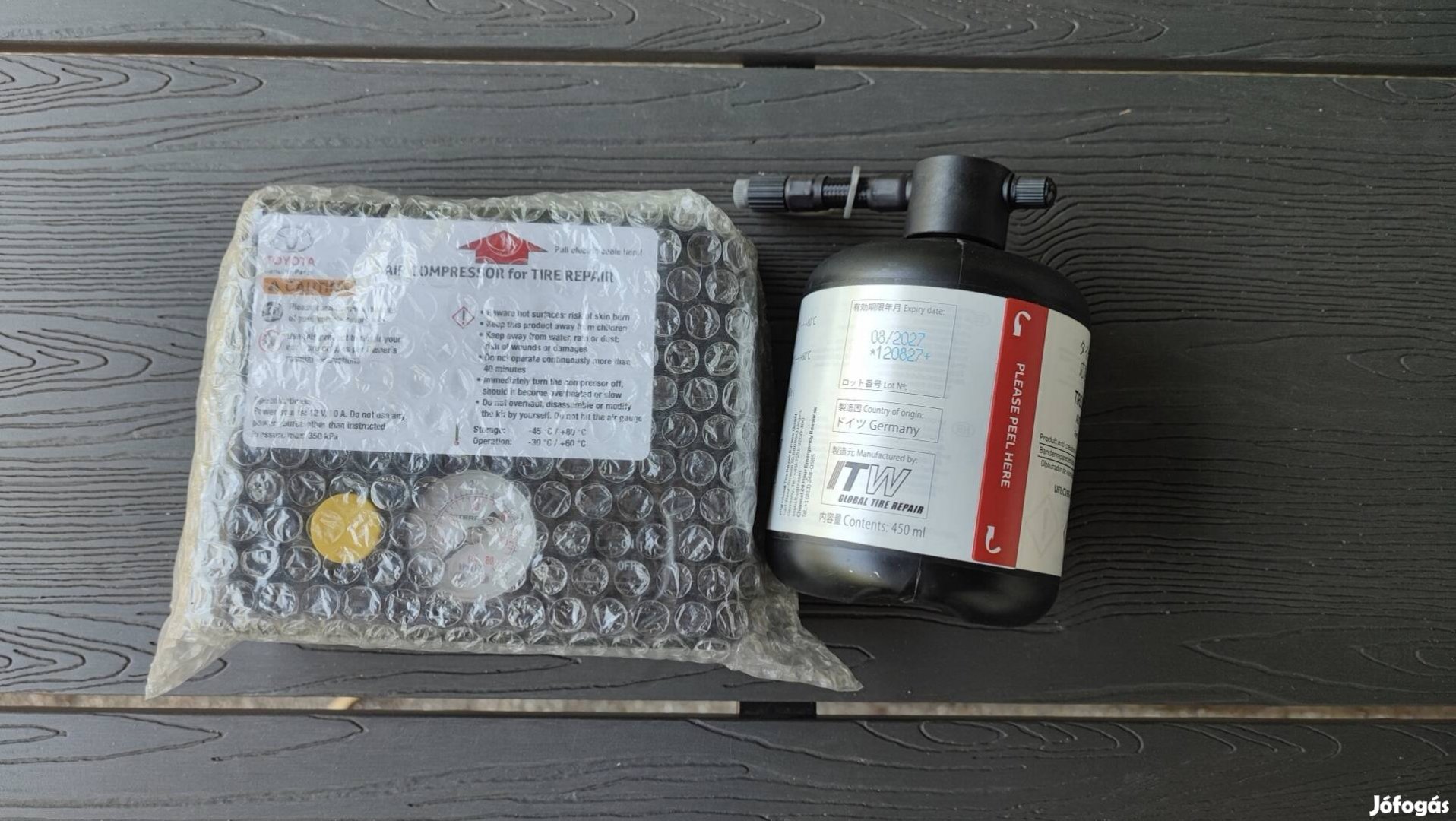 Bontatlan Toyota defekt javító spray + kompresszor