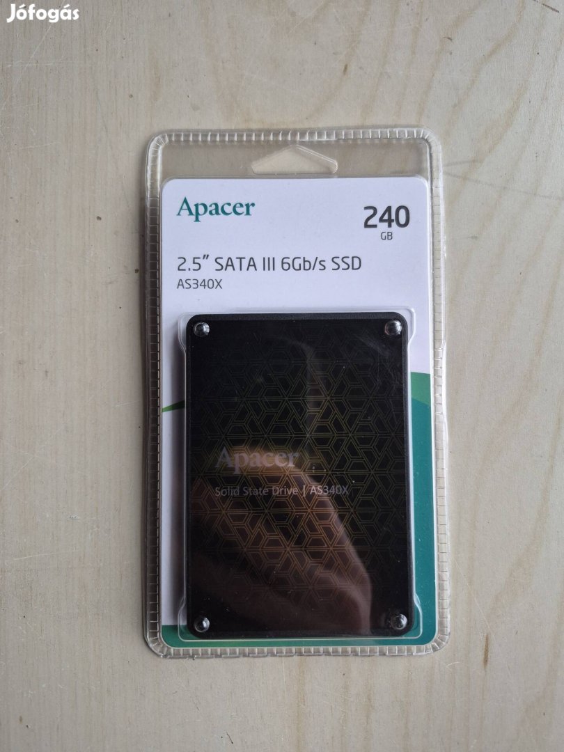 Bontatlan,Új! 240GB Apacer 2.5 AS340X SSD meghajtó