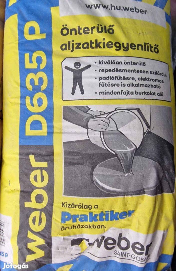 Bontatlan Weber önterülő aljzatkiegyenlítő 25kg - Praktikerben 4800F