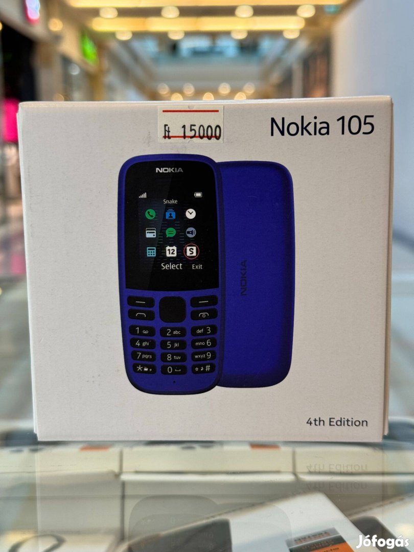 Bontatlan, 1 év garanciával, független Nokia 105, gombos telefon!