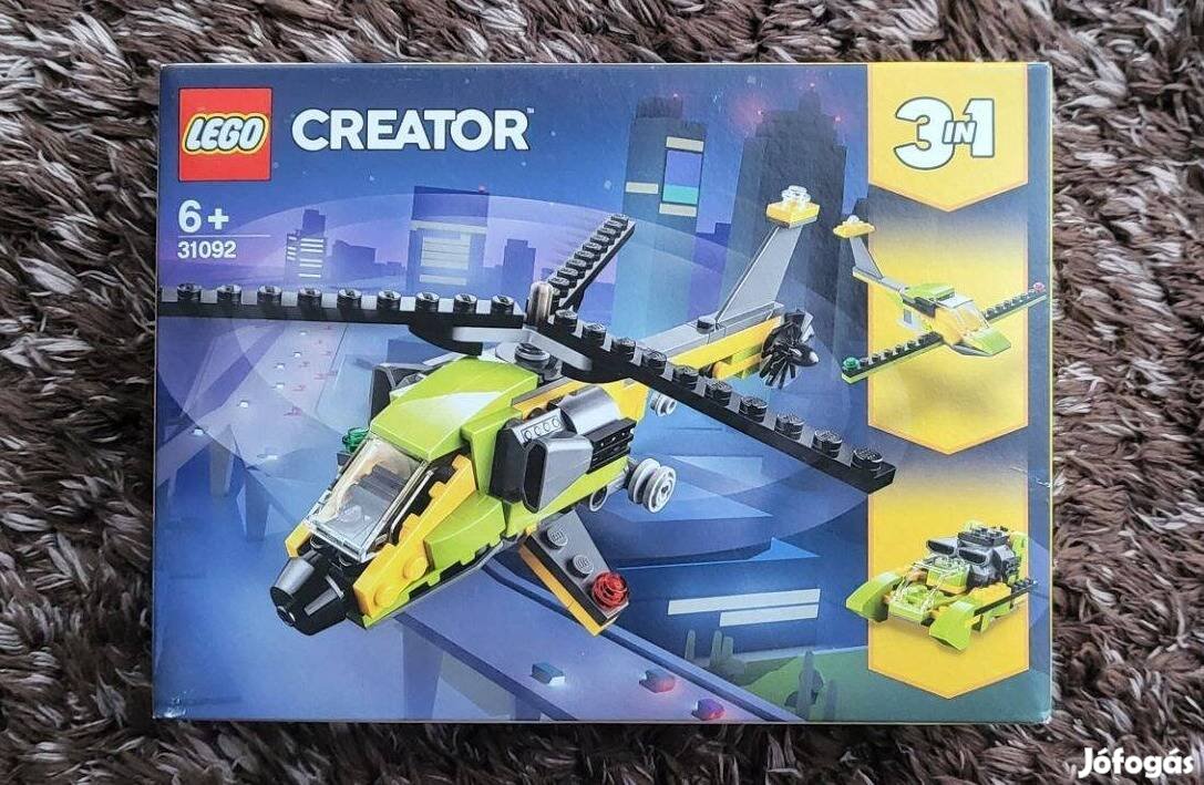 Bontatlan, Új, Hibátlan 31092 LEGO Creator 3 in 1 Helikopterkaland