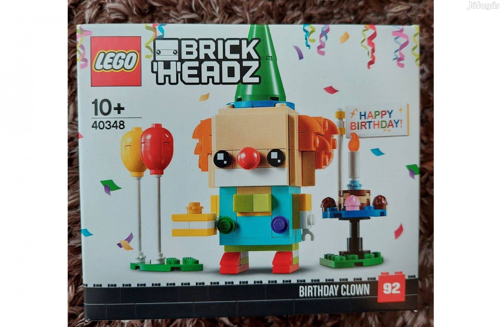 Bontatlan, Új, Hibátlan 40348 LEGO Brickheadz Szülinapi bohóc