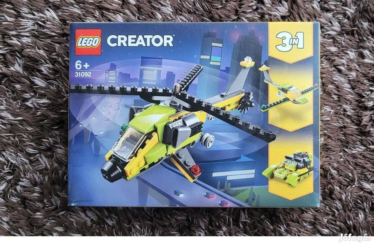 Bontatlan, Új, Hibátlan - 31092 LEGO Creator 3 in 1 Helikopterkaland