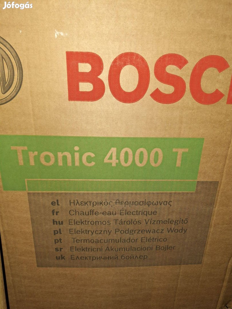 Bontatlan, dobozában! Bosch Tronic 4000 T 100 liter bojler vízmelegítő