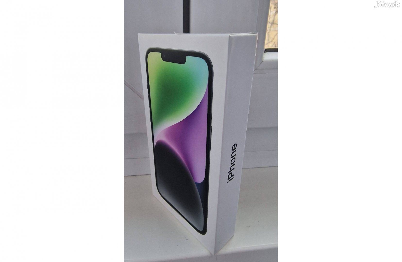 Bontatlan, teljesen új Iphone 14, fekete, 128Gb, kártyafügge