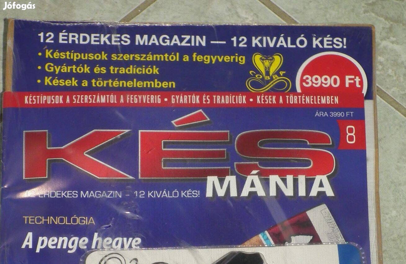 Bontatlan fóliás Késmánia 8 kés bicska