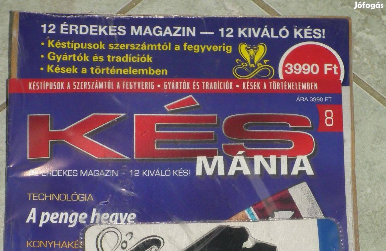 Bontatlan fóliás Késmánia 8 kés bicska