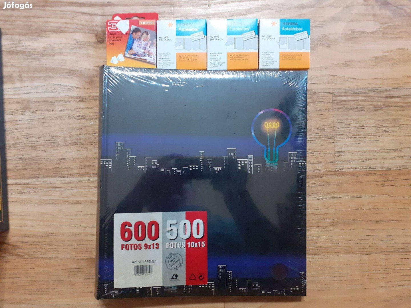 Bontatlan fotóalbum, 3 doboz Herma bontalan fotóragasztó